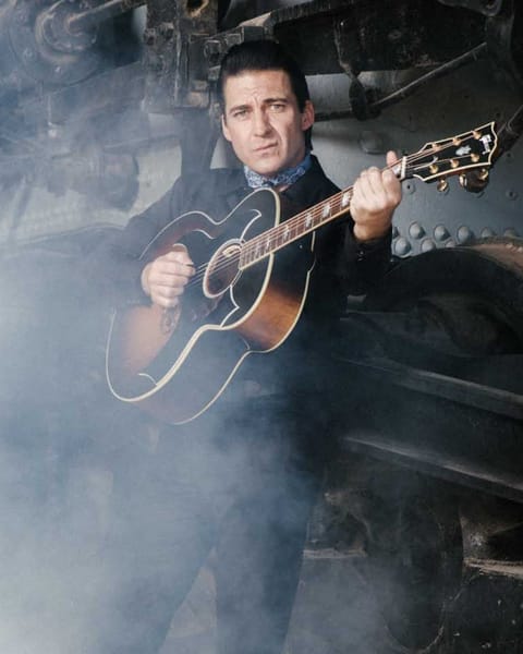 Shawn Barker, tribute artist, as Johnny Cash
